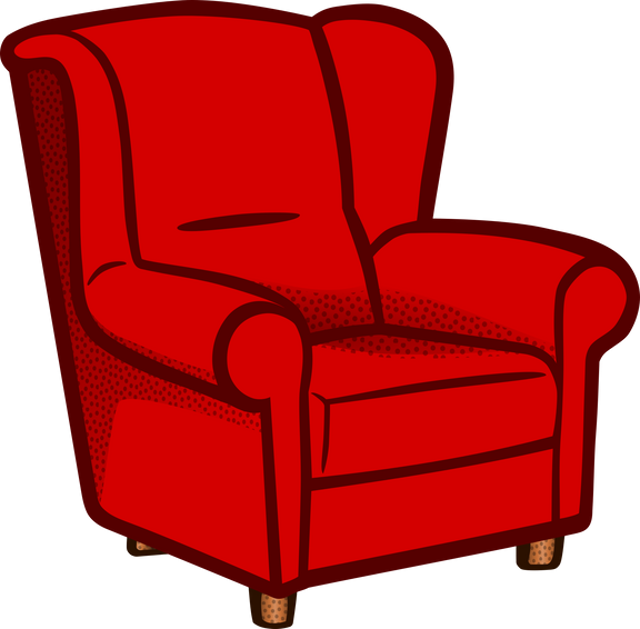 Red Armchair Illustration